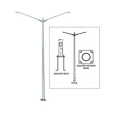 Poste de alumbrado público de 9 metros